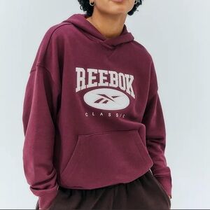 Unisex Reebok Classic Burgundy Hoodie / Urban Outfitters Collab